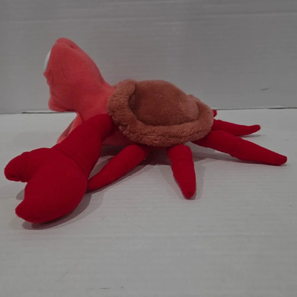 Disney The Little Mermaid Sebastian Crab Plush Vintage Red Stuffed Animal Toy